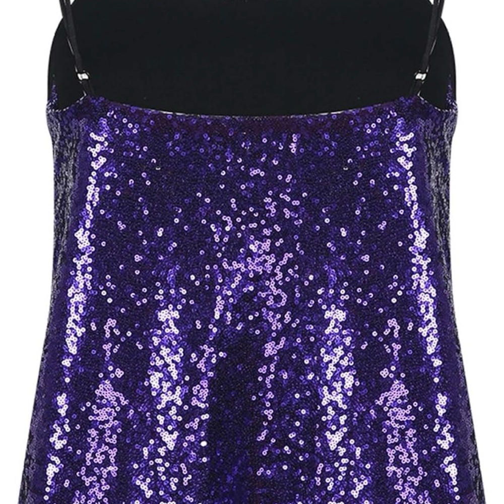 2 Gorgeous Plus Size Sparkly Sequins Spaghetti-St… - image 2